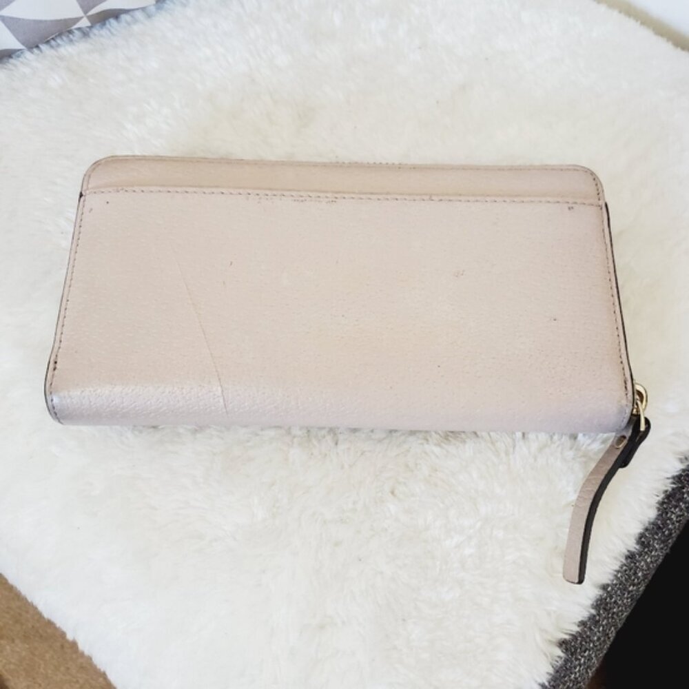 Kate Spade Cream Leather Zip Wallet - Picture 5 of 7